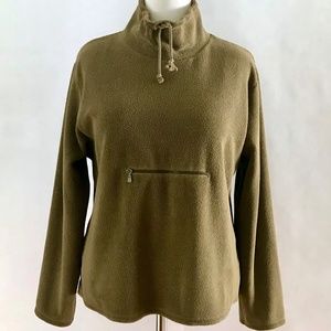 Calvin Klein Jeans Olive Fleece Pull Over